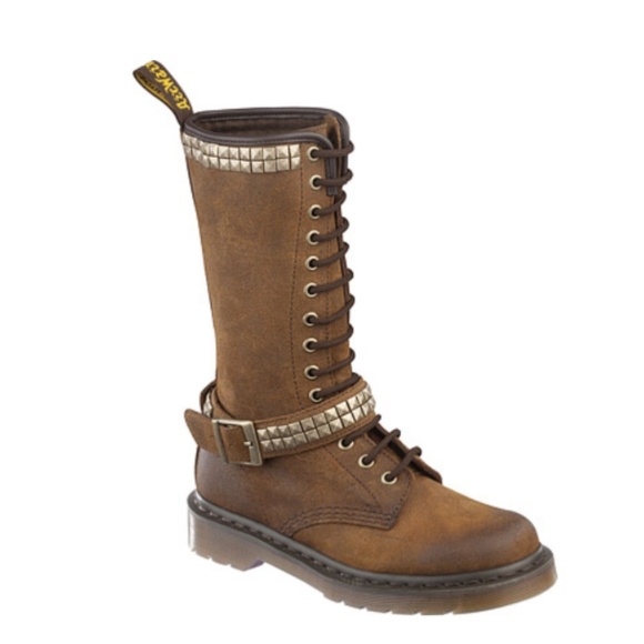 Dr. Martens Shoes - Dr. Martens Janice Suede Biker Boot